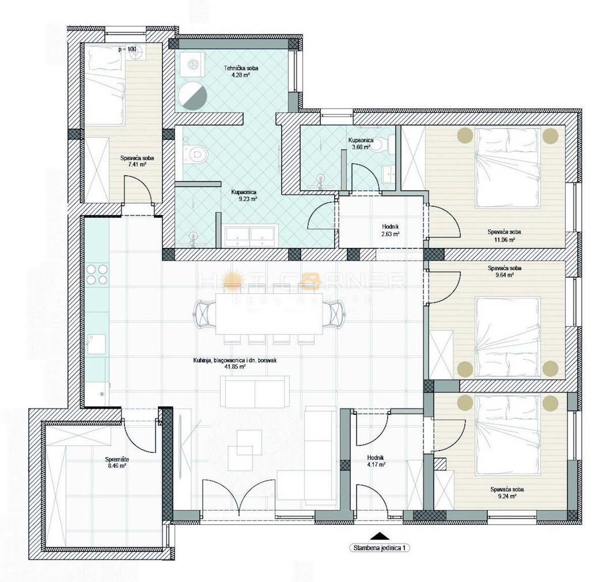 Stanovanje Premantura, Medulin, 125m2