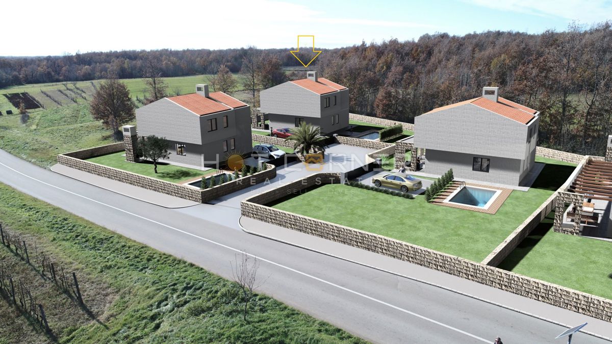 Čudovito Gradbeno Parcelo z Razgledom na Morje in Projektom za Moderno Vilo, Parcela D (VILLA DIANA) 