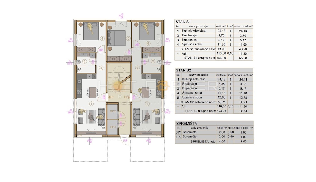 Stanovanje Banjole, Medulin, 70m2