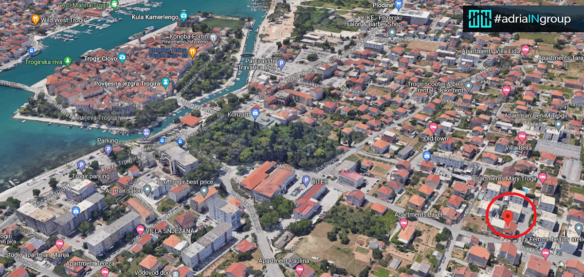 Trogir, MODERNO STANOVANJE S TERASO-VRT 185m2 / video - preberi opis