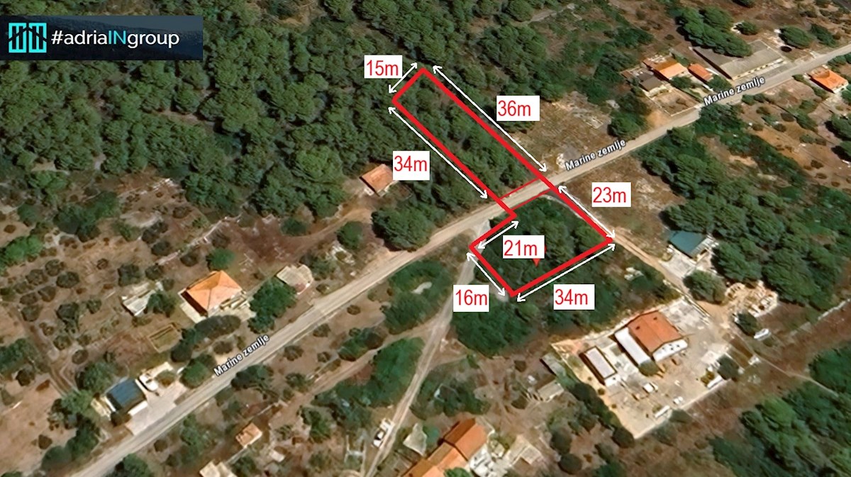 Gradbeno zemljišče, Vis / Marinje Zemlje, 1295m2 / VIDEO - preberite opis
