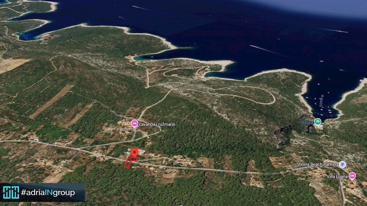 Gradbeno zemljišče, Vis / Marinje Zemlje, 1295m2 / VIDEO - preberite opis