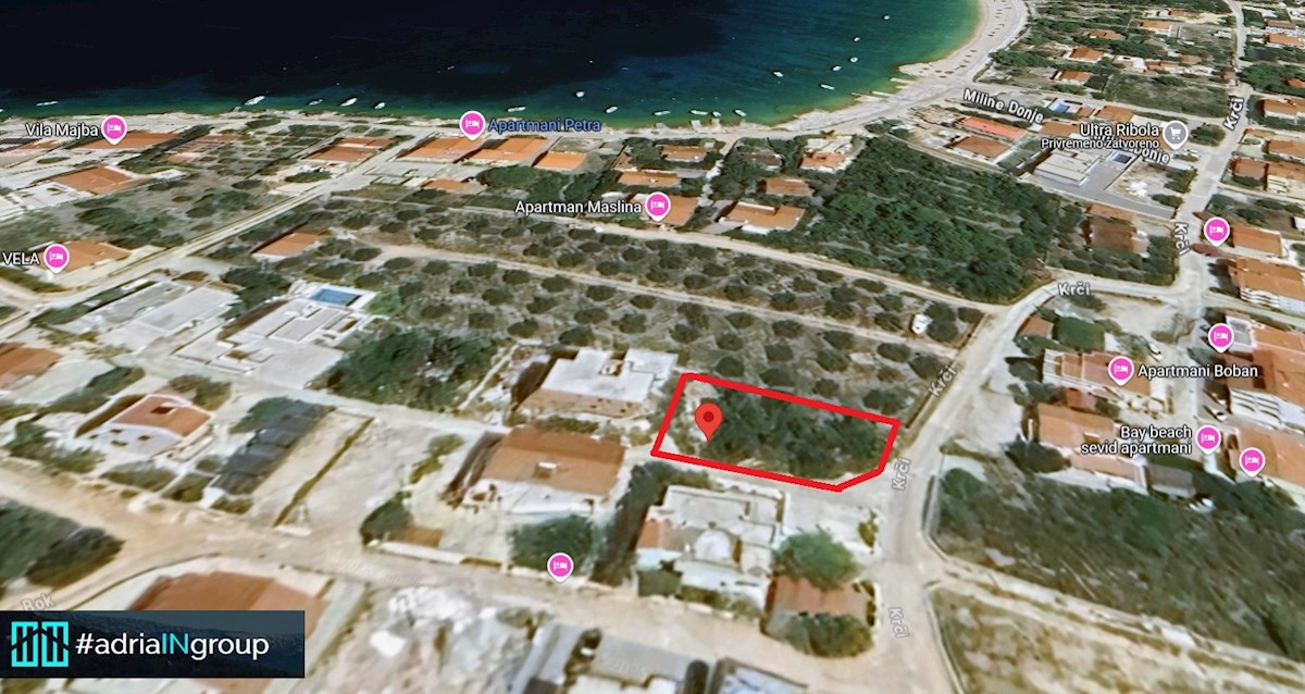 Gradbeno zemljišče, Sevid (polotok) 140 m od morja / POGLED / preberi opis