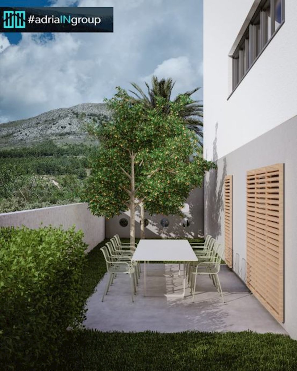 Podstrana | 2-sobno stanovanje 95,95 m² - strešna terasa, razgled, parkirišče