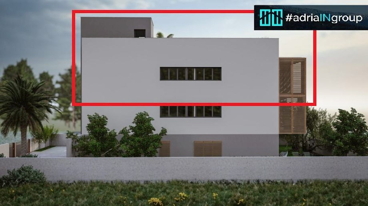 Podstrana | 2-sobno stanovanje 95,95 m² - strešna terasa, razgled, parkirišče