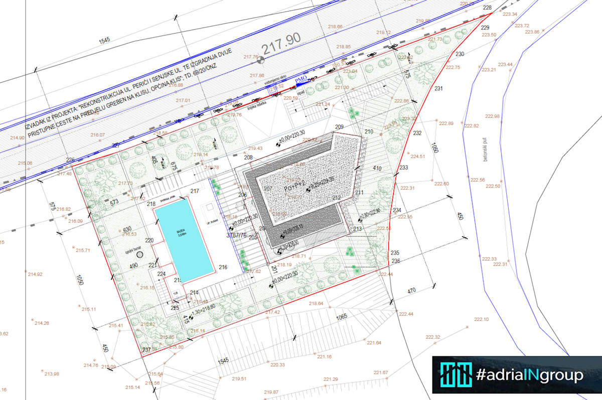 Split (KLIS) zemljišče s projektom // VILA S SPEKTAKULARNIM POGLEDOM / preberi opis