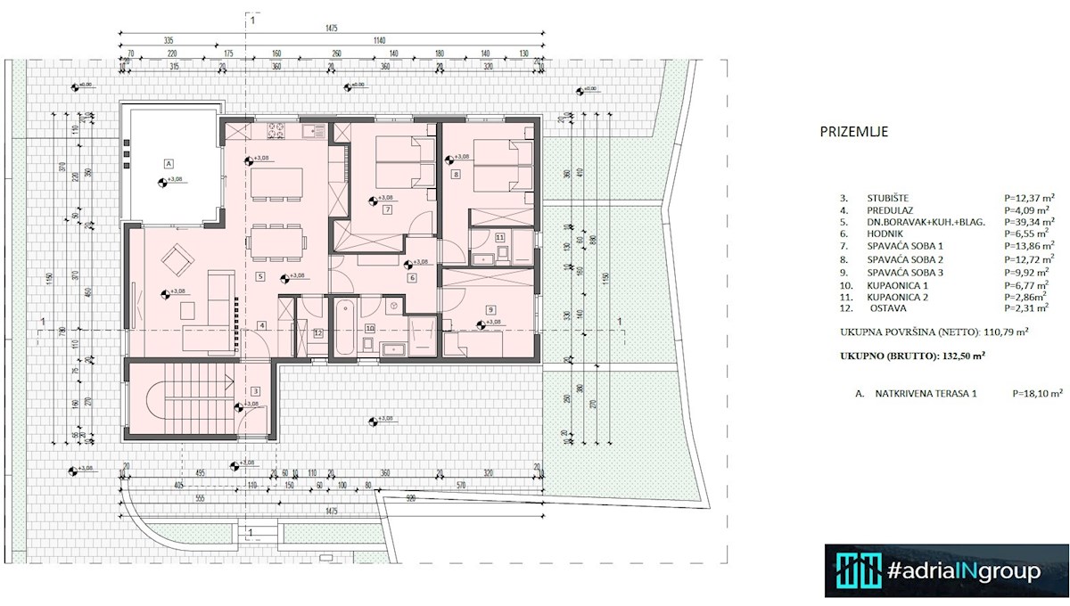 PROJEKT Z DOVOLJENJEM (pogled na morje) / Zazidljivo zemljišče, Podstrana, PREBERI OPIS