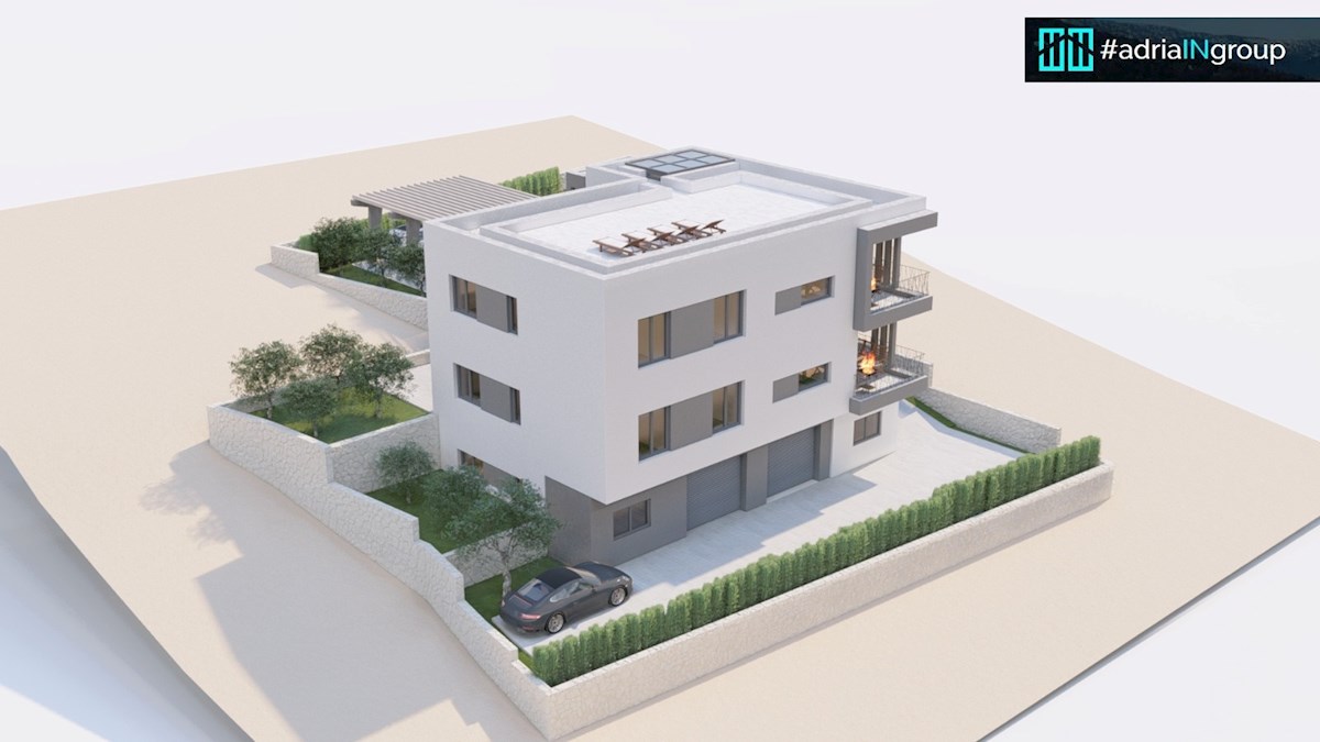 PROJEKT Z DOVOLJENJEM (pogled na morje) / Zazidljivo zemljišče, Podstrana, PREBERI OPIS