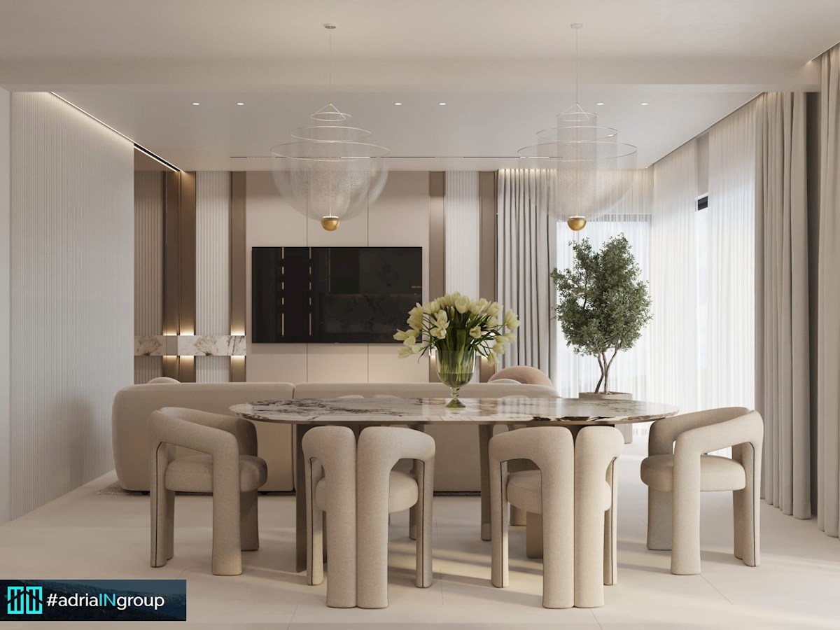 Trogir, LUKSUZNI PENTHOUSE (strešna terasa 120m2) POGLED // preberi opis