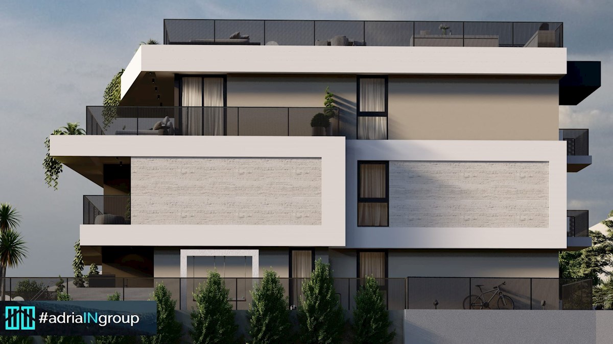 Trogir, LUKSUZNI PENTHOUSE (strešna terasa 120m2) POGLED // preberi opis