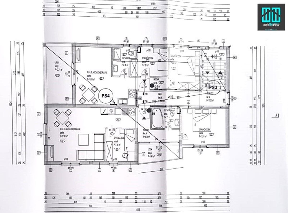 ČIOVO // PENTHOUSE / RESTAVRACIJA / 2 APARTMAJA / PRVA VRSTA MORJE - video / preberi opis