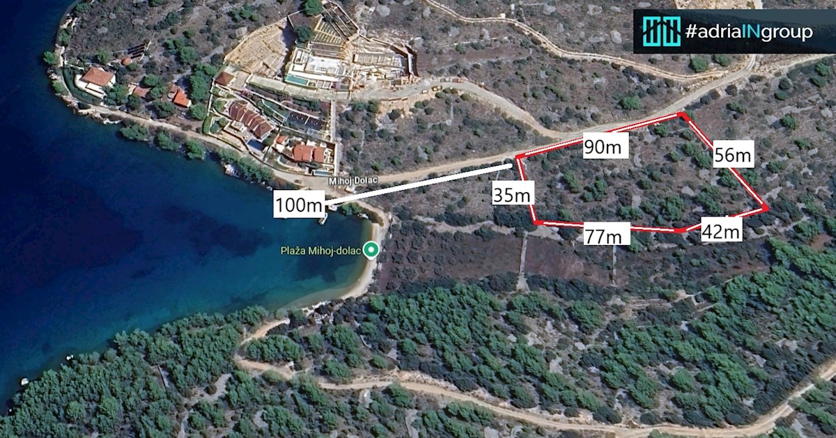 Kmetijsko zemljišče, Bobovišća, 4996m2 / Zaliv Mihoj Dolac (100 METROV OD MORJA) - preberite OPIS