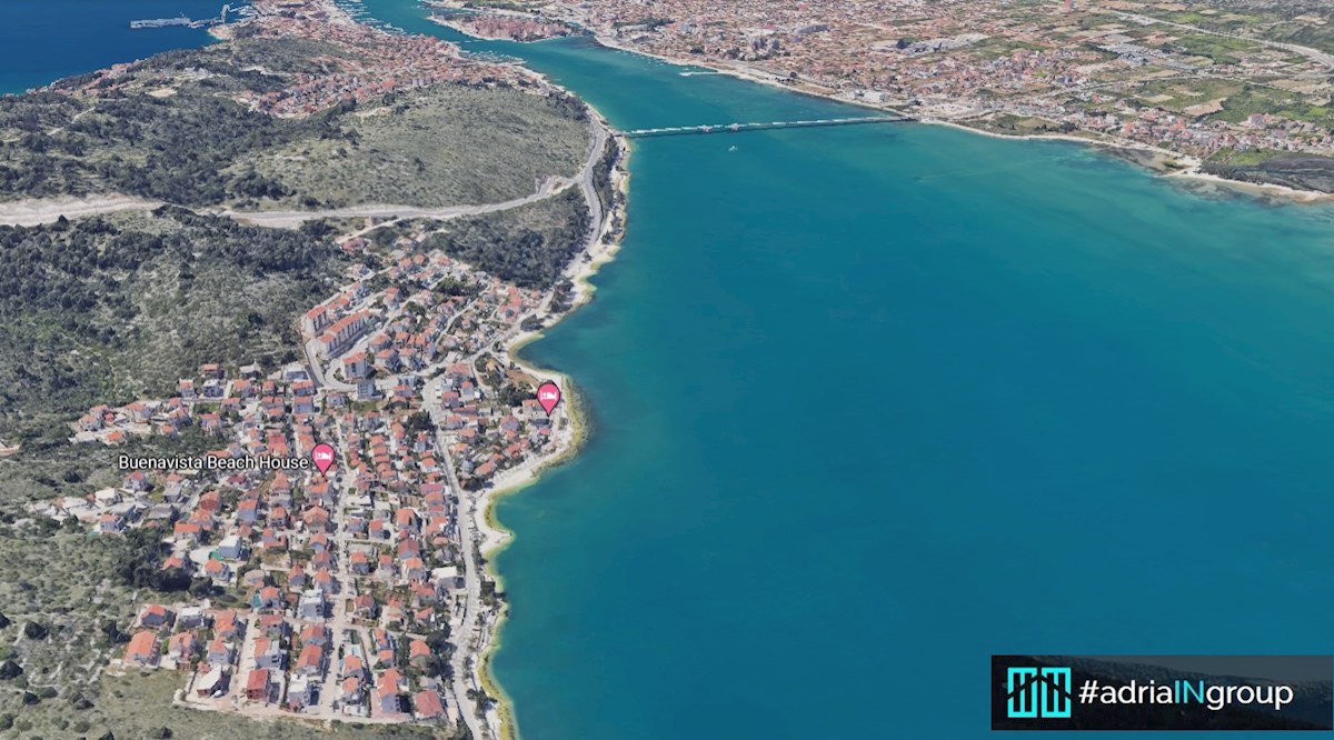 TROGIR - Mastrinka, APARTMAJSKA HIŠA / panoramski pogled na morje / VIDEO - preberite opis