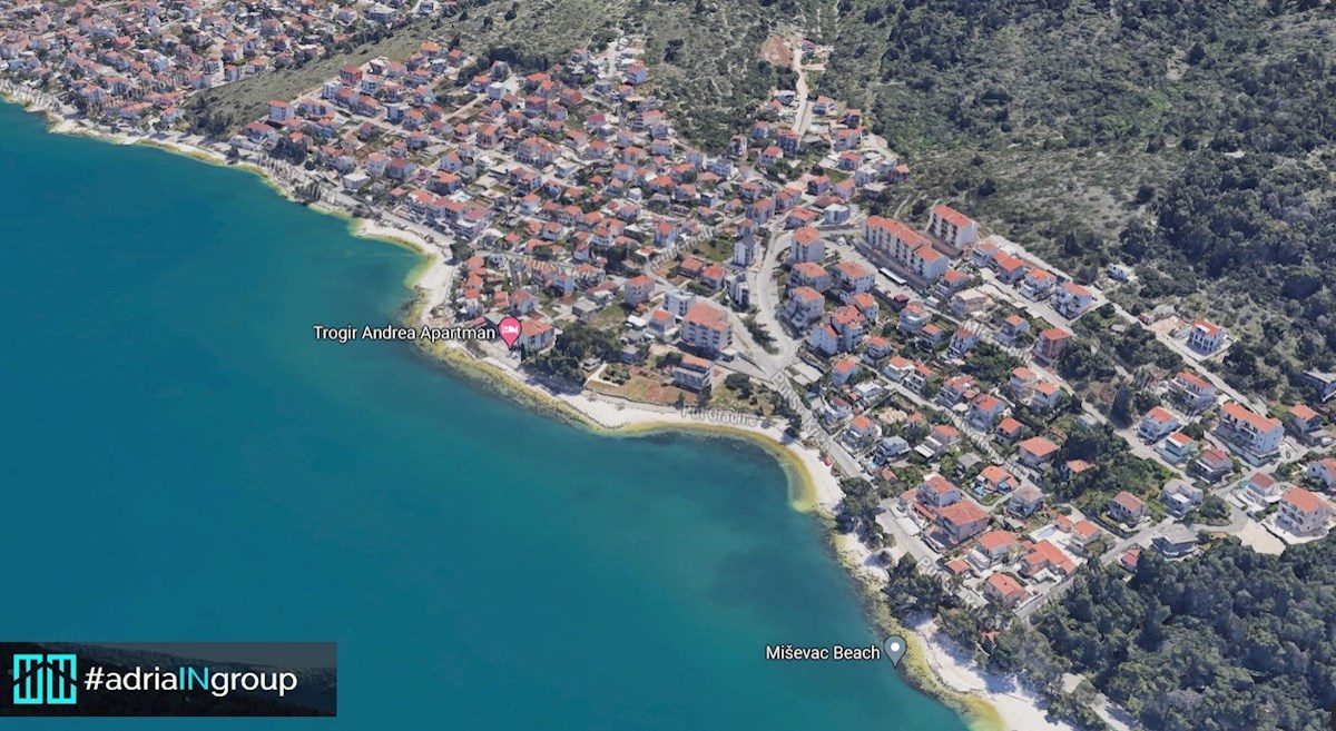 TROGIR - Mastrinka, APARTMAJSKA HIŠA / panoramski pogled na morje / VIDEO - preberite opis