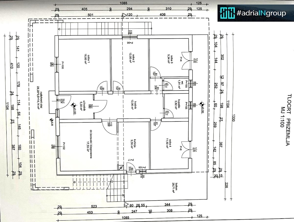 TROGIR - Mastrinka, APARTMAJSKA HIŠA / panoramski pogled na morje / VIDEO - preberite opis