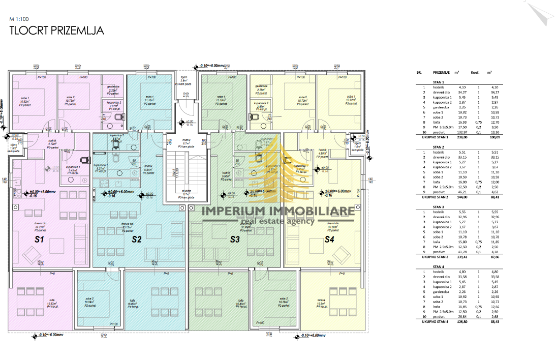 Stan, Prodaja, Privlaka, Privlaka, 88,41 m2, 2,5-prostorsko (2P+DB)