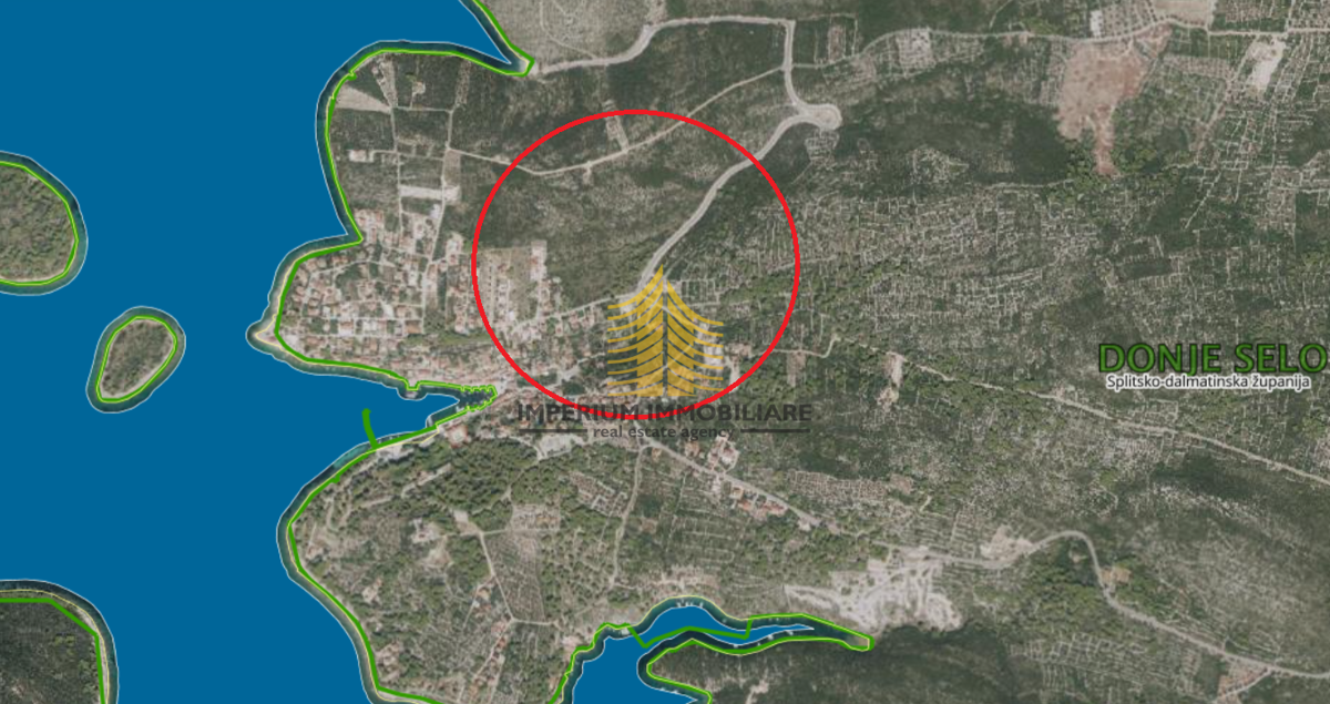 Zemljišče, prodaja, Šolta, Maslinica, 1318 m2, zazidljivo