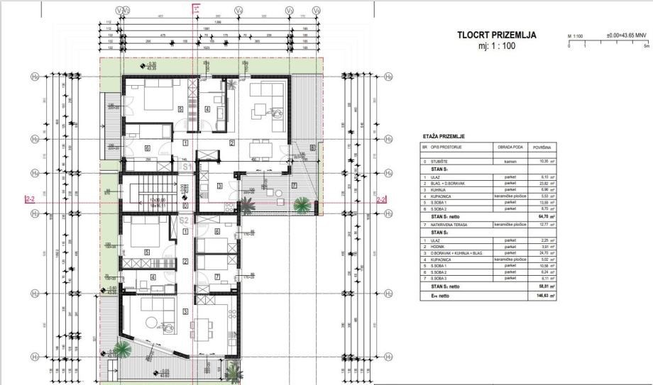 Stanovanje, prodaja, Kaštel Gomilica, 59 m2, 3-prostorsko