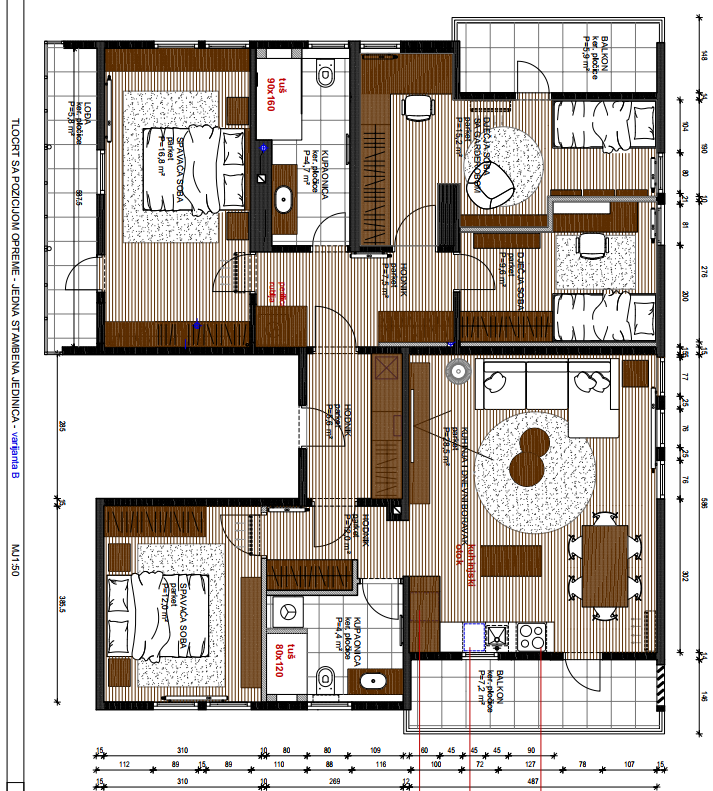 Stan, prodaja, Trnje, Trnje, 127,5 m2, 5+ prostorov
