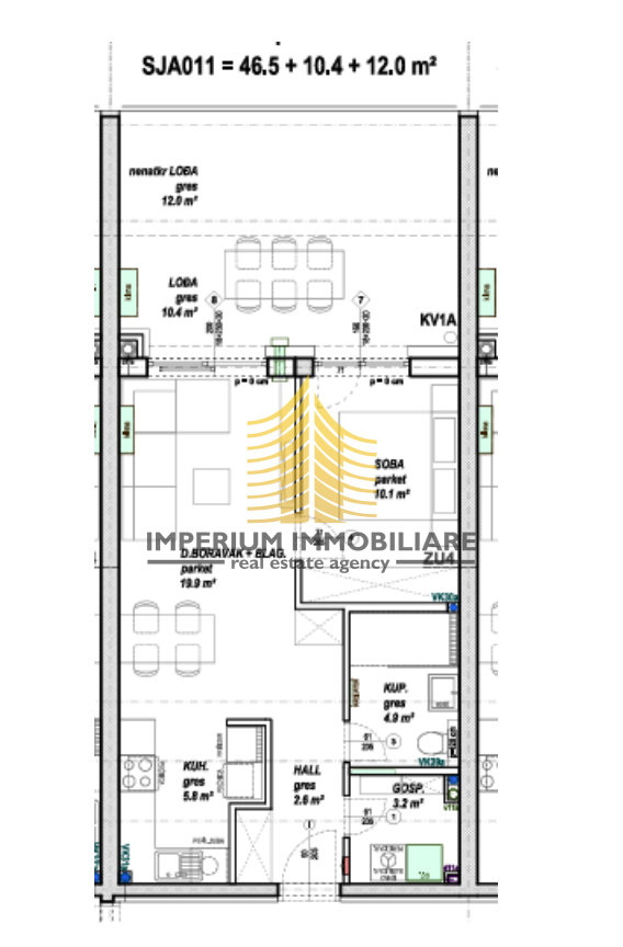 Stanovanje, prodaja, Čakovec, Jug, 60 m2, dvosobno