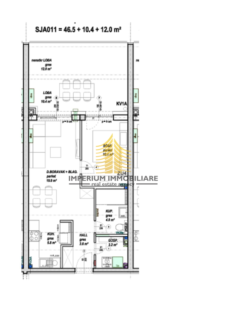 Stanovanje, prodaja, Čakovec, Jug, 60 m2, dvosobno