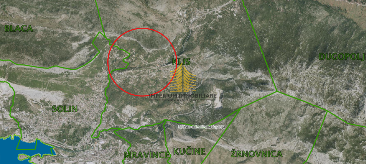 Zemljišče, prodaja, Klis, 1387 m2, zazidljivo
