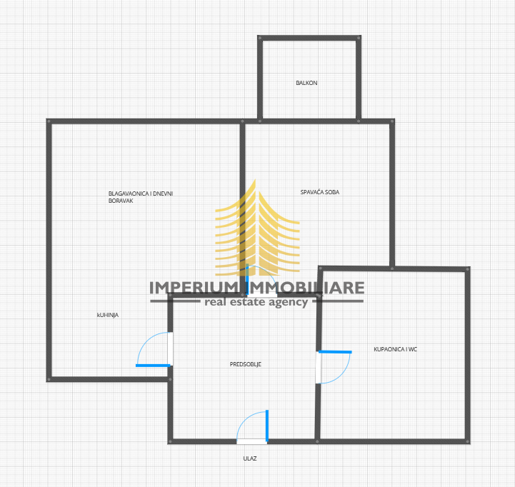 Stan, Prodaja, Trešnjevka - Jug, Jarun, 50,24 m2, 1,5-prostorsko (1S+DB)