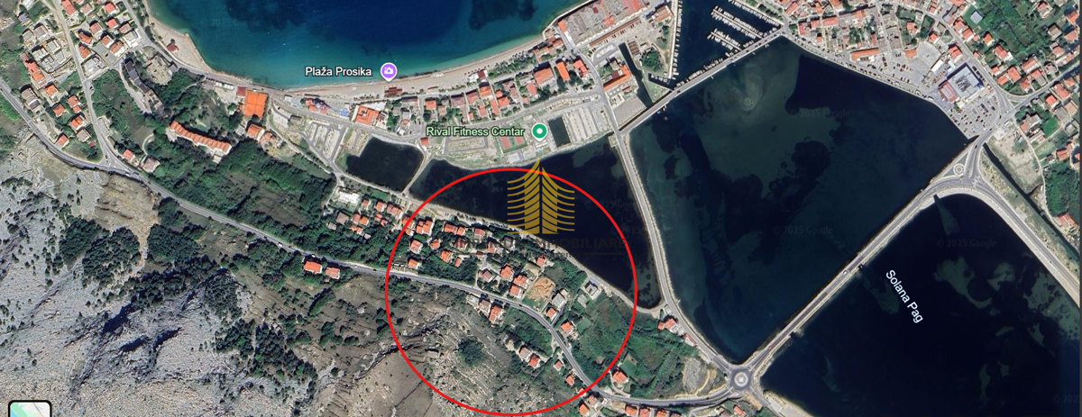 Zemljišče, prodaja, Pag, 480 m2, zazidljivo zemljišče