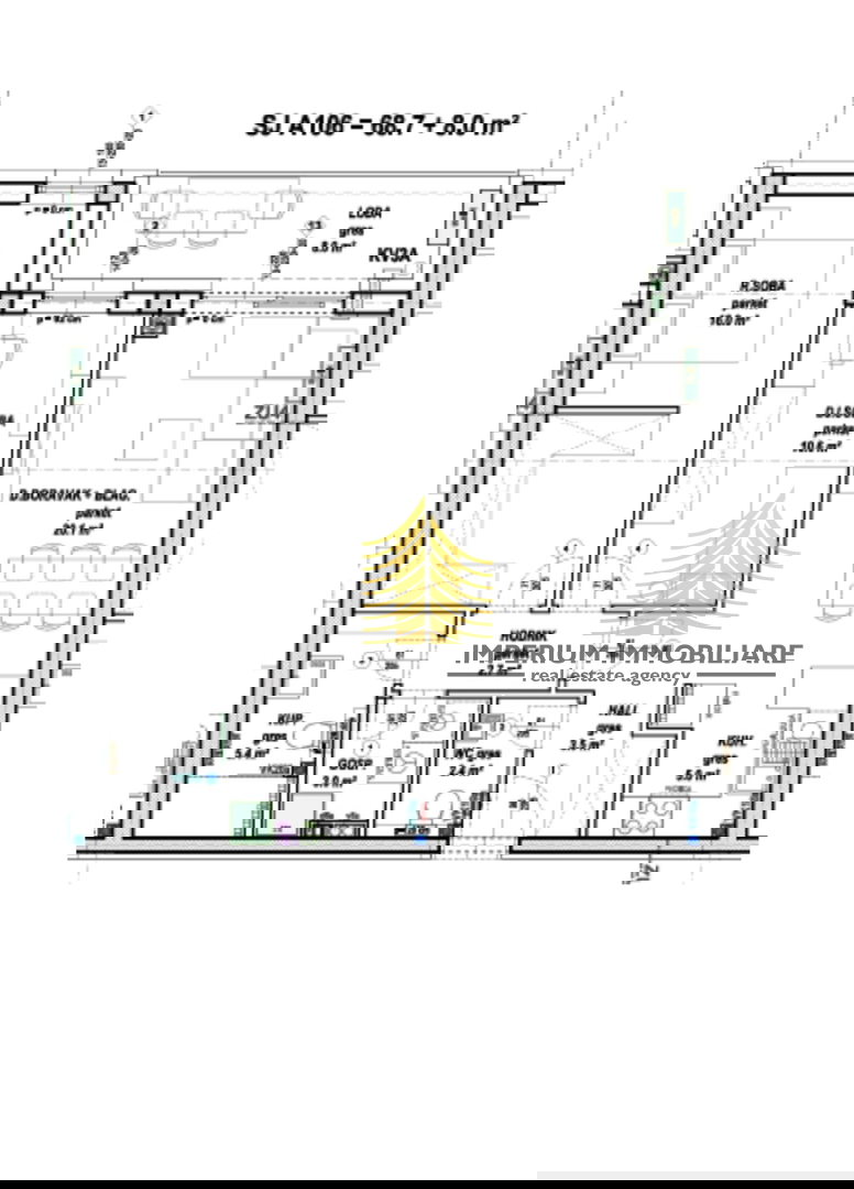 Stanovanje, prodaja, Čakovec, Jug, 74,7 m2, 3-prostorsko