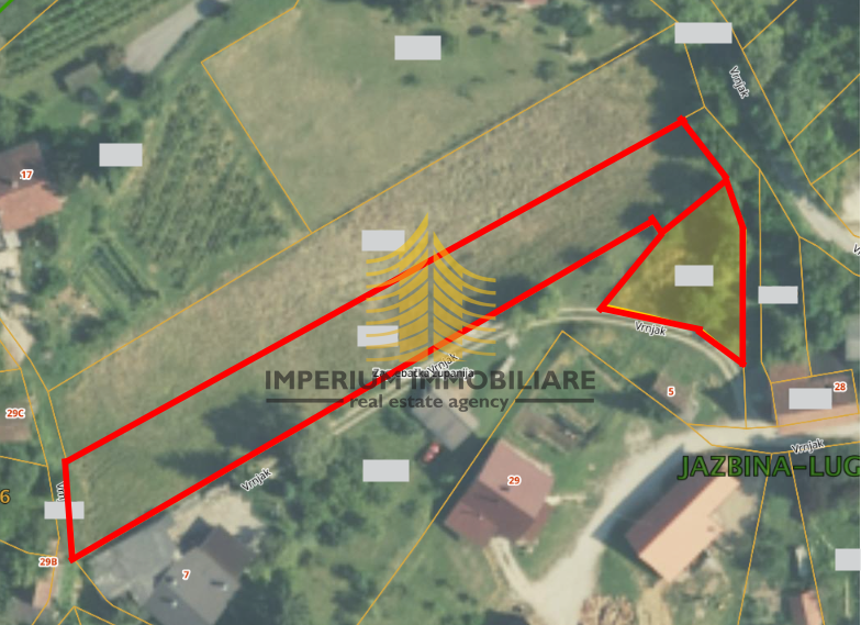 Zemljišče, prodaja, Jazbina, 2145 m2, kmetijska površina