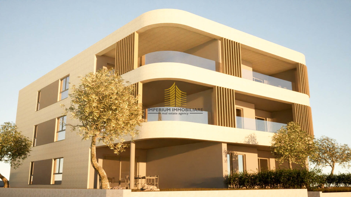 Apartma S6 - Prodaja, 107,49 m2, Vodice, Šibensko-Kninska (Terasa, parkirno mesto, pogled na morje)