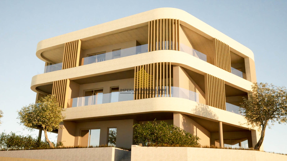 Apartma S6 - Prodaja, 107,49 m2, Vodice, Šibensko-Kninska (Terasa, parkirno mesto, pogled na morje)