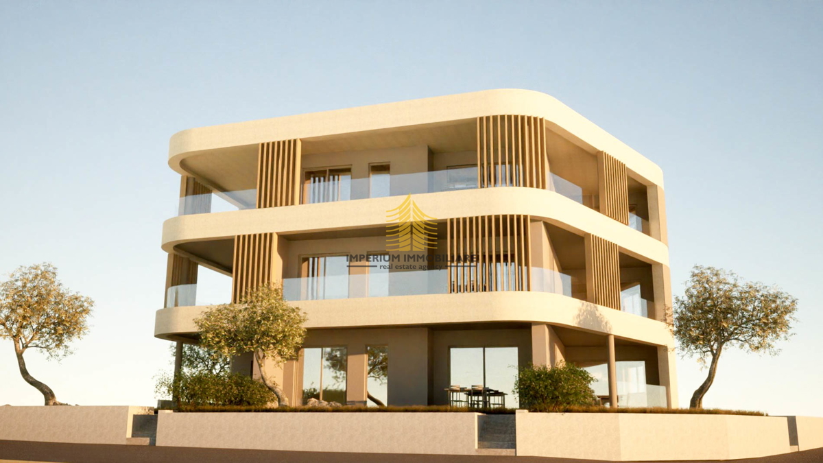 Apartma S6 - Prodaja, 107,49 m2, Vodice, Šibensko-Kninska (Terasa, parkirno mesto, pogled na morje)