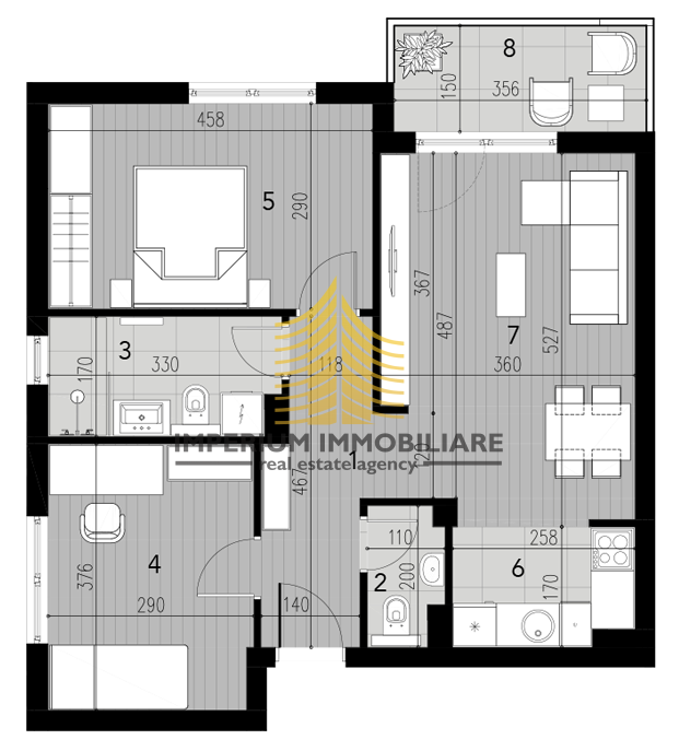 Stanovanje, prodaja, Podsused - Vrapče, Gajnice, 71 m2, 3-prostorsko