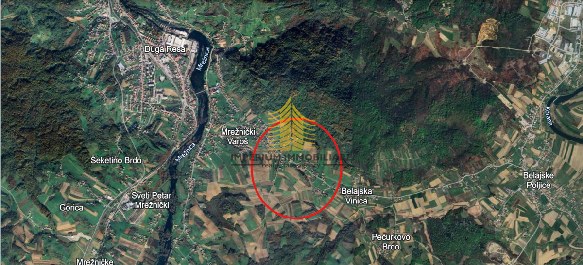 Zemljišče, prodaja, Duga Resa, Belajska Vinica, 5000 m2, zazidljivo zemljišče