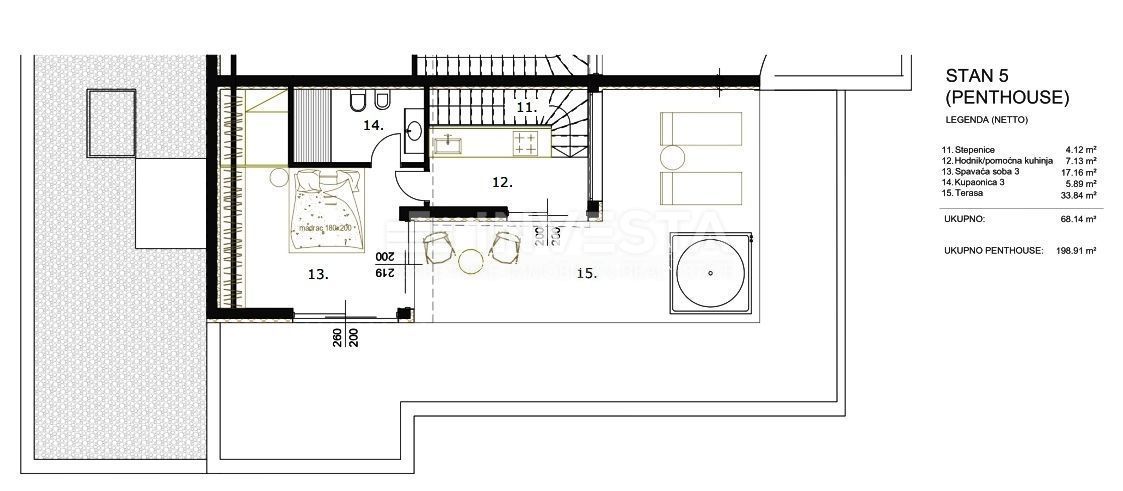 Rovinj, luksuzen duplex penthouse, 3SS+DB, top lokacija!