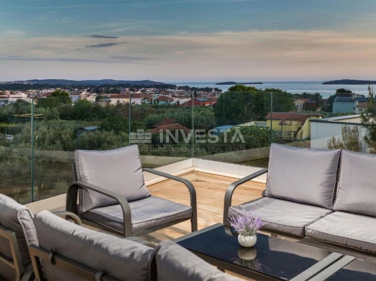 Fažana - Moderna vila 360m², pogled na morje in Brijuni