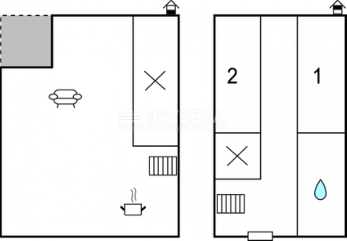 Pula, Nova Veruda dvosobno stanovanje z garažnim prostorom