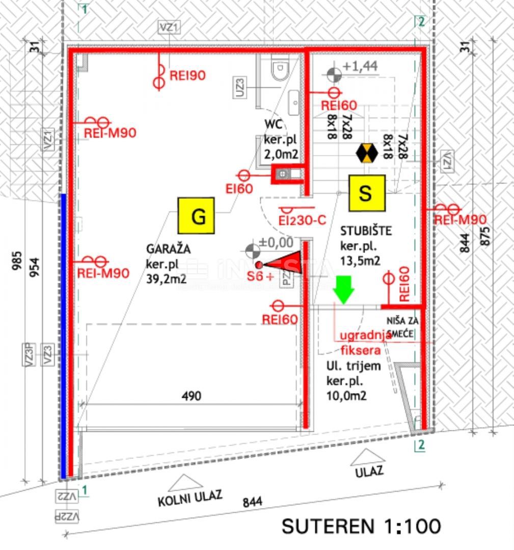 Pula center, popolnoma opremljena nova hiša z garažo