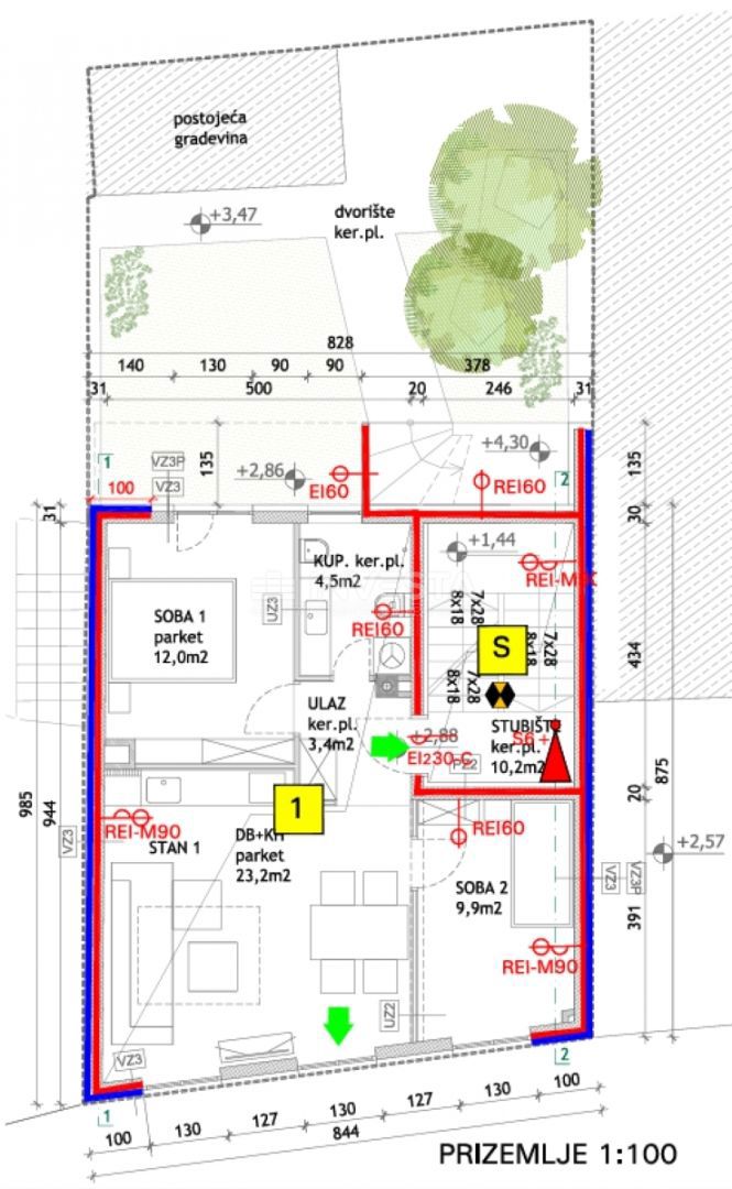 Pula center, popolnoma opremljena nova hiša z garažo