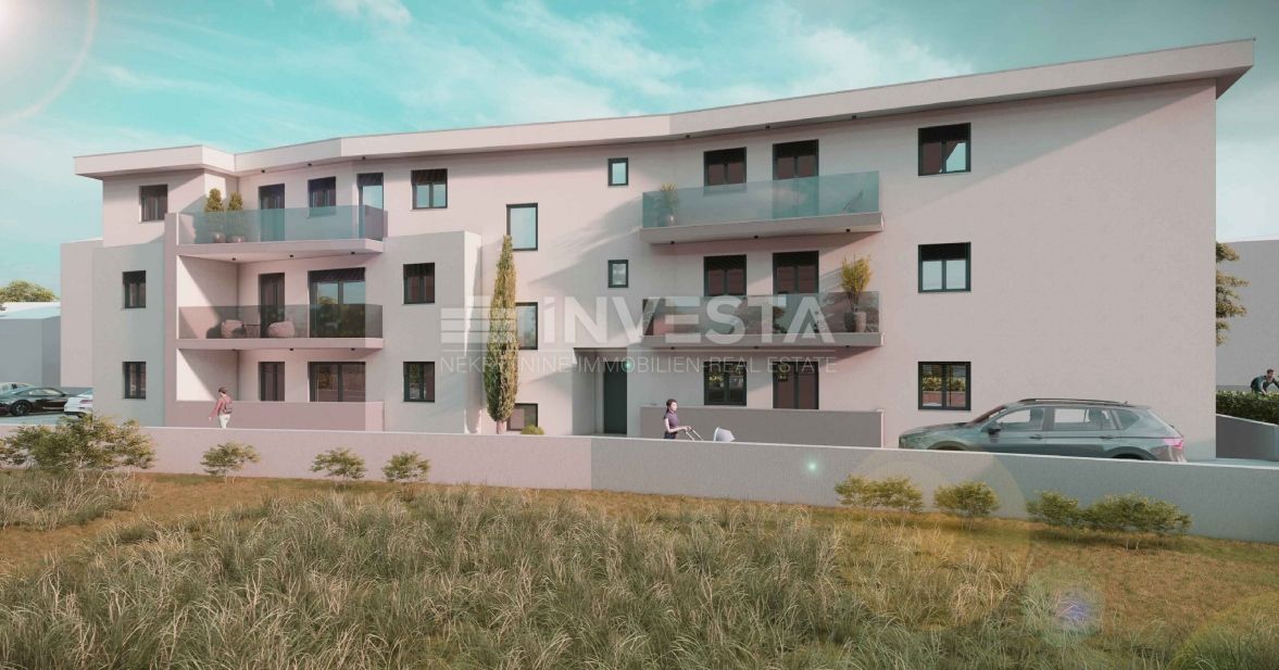 Štinjan, enosobno stanovanje v 1. nadstropju novogradnje, parkirišče, blizu morja