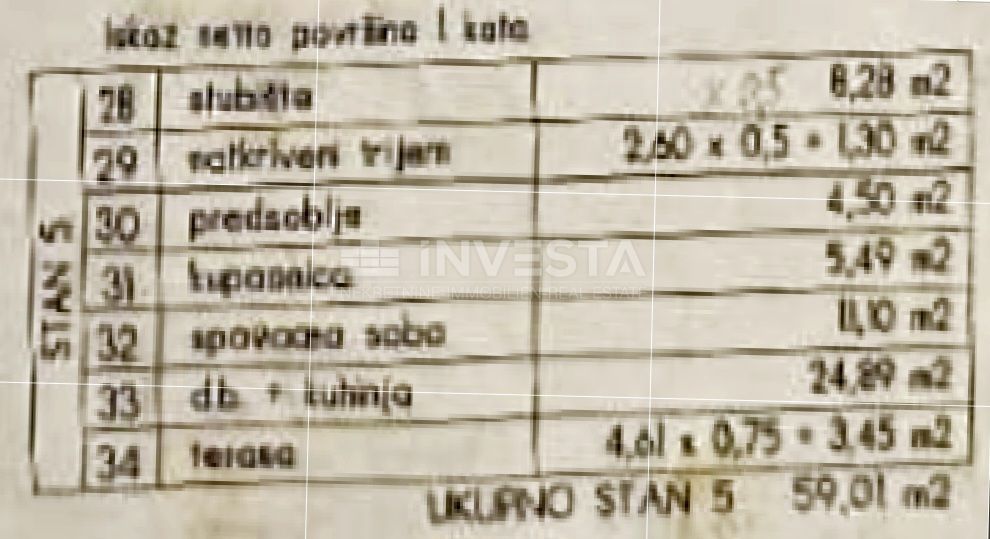 Valbandon, stan s posebnim vhodom v stavbo, 1. nadstropje