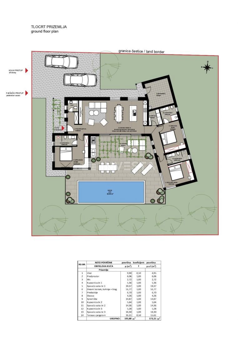 Novo zgrajena vila s ogrevanim bazenom v osrednji Istri