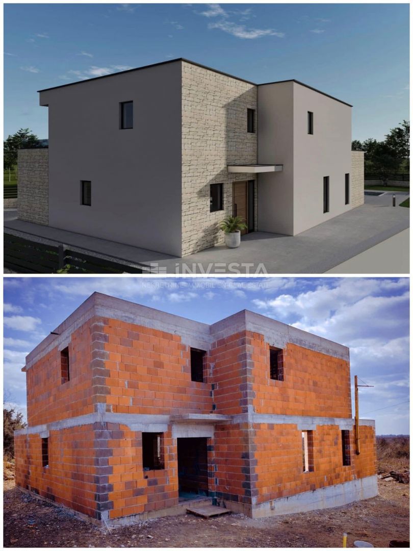 Vila s bazenom - pogled na morje