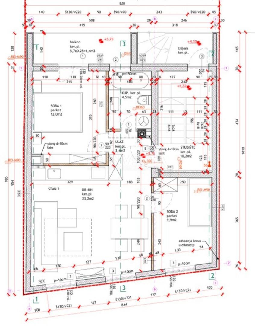 Center Pule, dva nova opremljena stanovanja in garaža