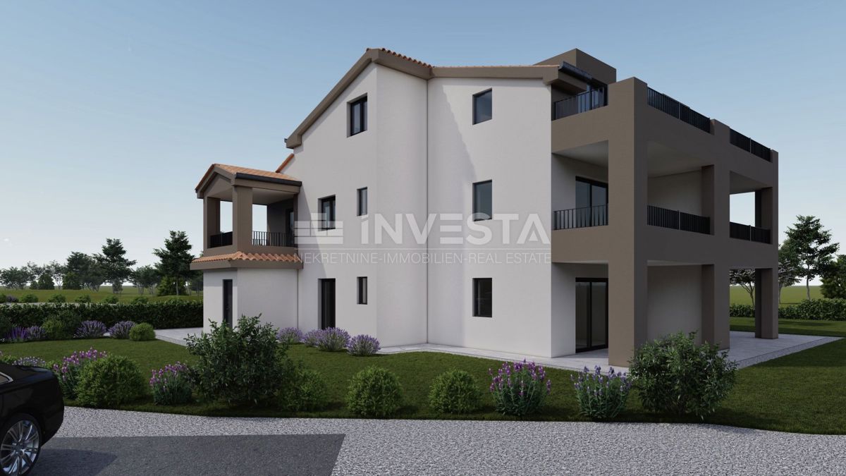 Poreč okolica - stanovanje A 50 m2 v pritličju, novogradnja