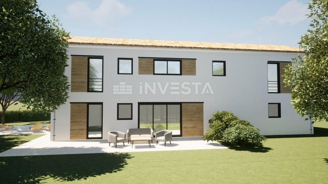 Okolica Vrsarja, urbana vila z bazenom, 4 spalnice, novogradnja