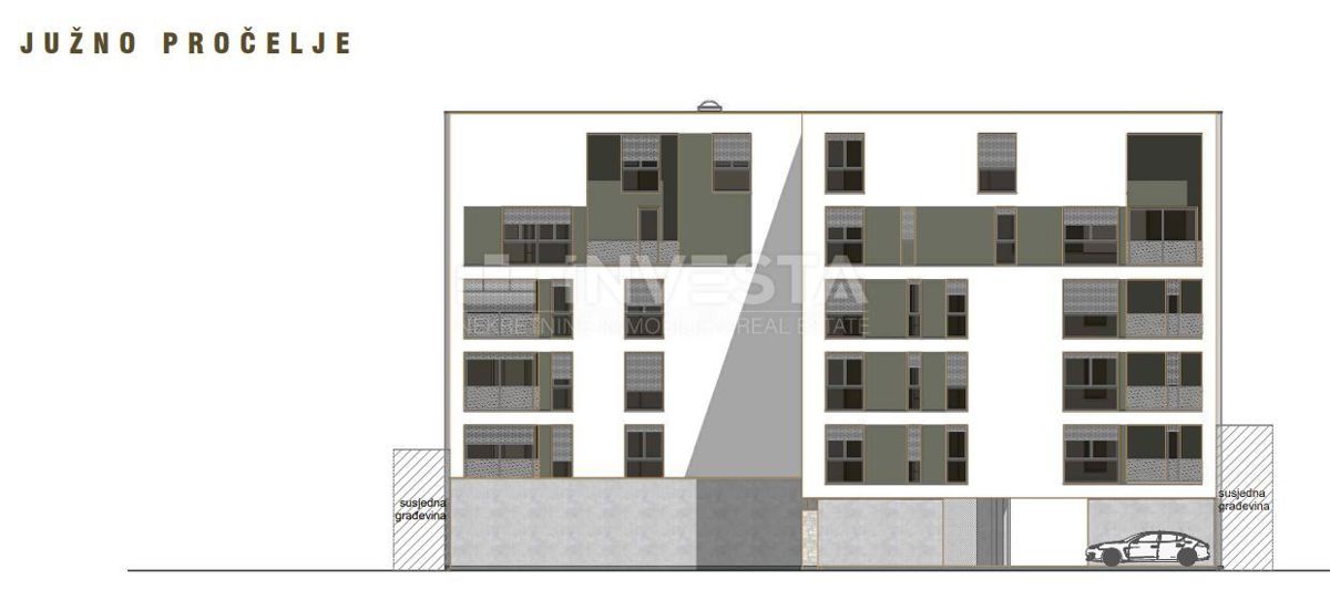 Pula, Center, dupleks stanovanje v 4. nadstropju 138,80 m2, 3s+db, novogradnja