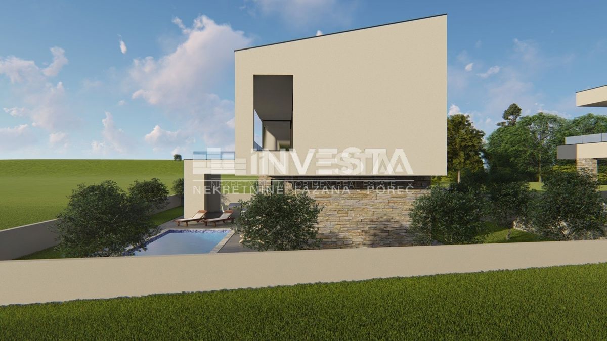 Istra, Marčana, počitniška vila z bazenom, 2 km od morja, NOVOGRADNJA