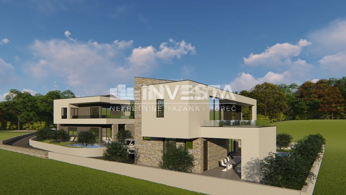 Istra, Marčana, počitniška vila z bazenom, 2 km od morja, NOVOGRADNJA